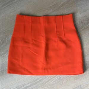 Zara Vibrant Orange Mini Skirt